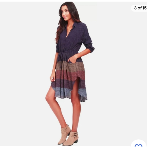 Free People Ray of Light Button Down Dress - Picture 5 of 7